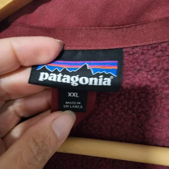 Women's Patagonia Better Maroon Full Zip Sweater Jacket Size XXL Plus - Picture 3 of 4